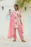 Queen of hearts kurta powder pink set
