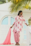 Queen of hearts kurta powder pink set