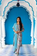Blue Nectar floral kurta straight suit set