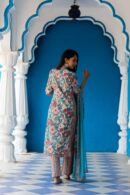 Blue Nectar floral kurta straight suit set