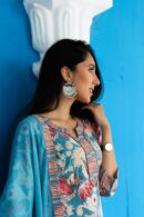 Blue Nectar floral kurta straight suit set