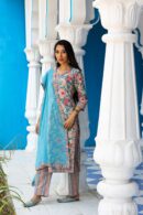 Blue Nectar floral kurta straight suit set