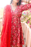 Scarlet Red Sharara set