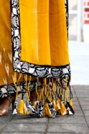 Yellow Georgette Saree